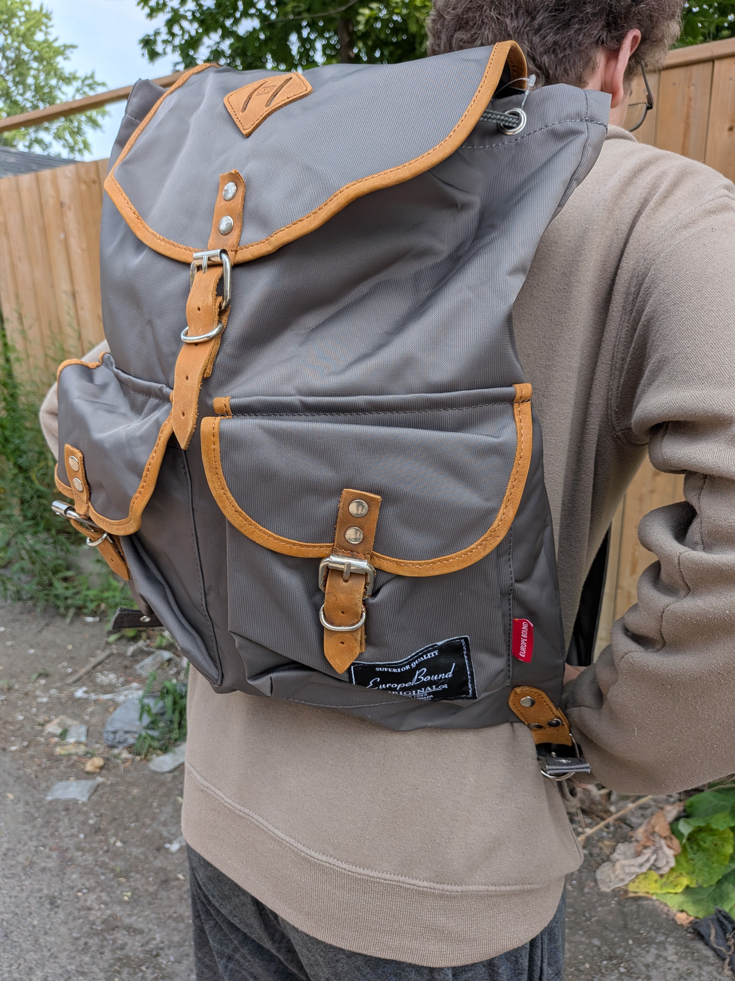 Europe Bound Retro Backpack 31L Capacity