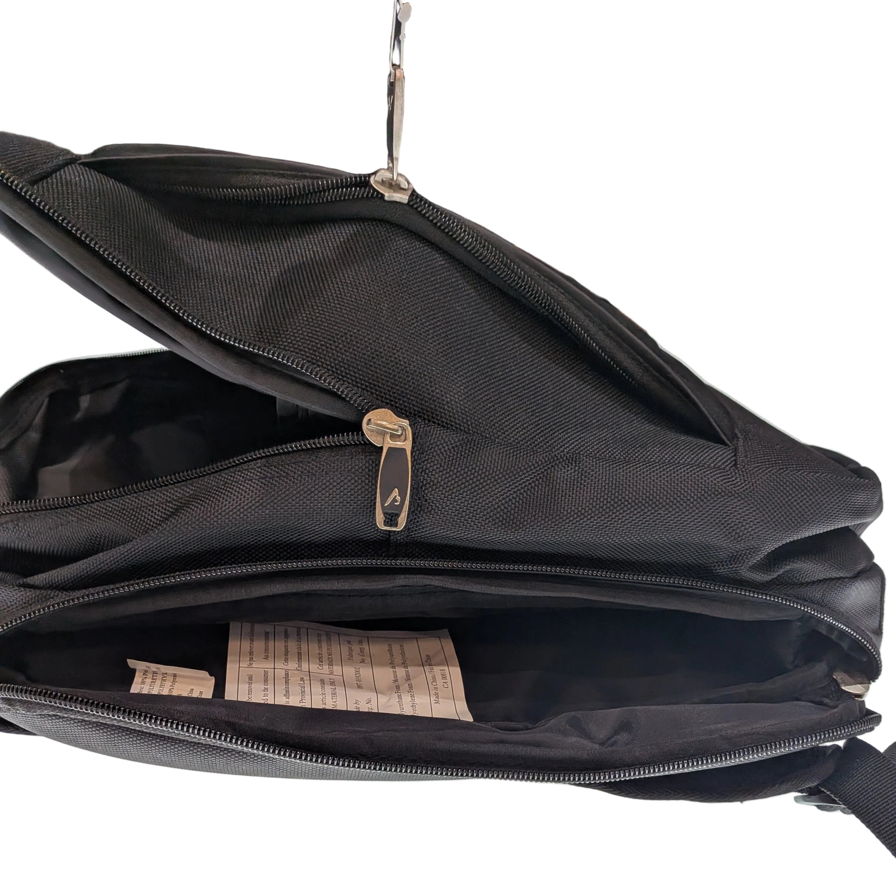 Europe Bound Exec-Tek Black Heavily Cushioned Laptop Backpack 18L