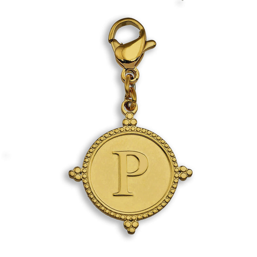 Gold Ornate Alphabet Letter Charms (A–Z) for Necklaces & Bracelets