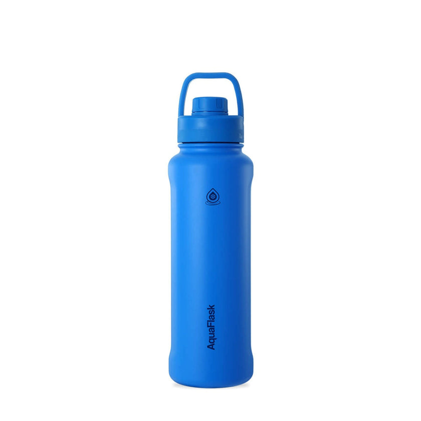 AquaFlask 1080ml (40oz) Stainless Steel Water Bottle with Sports Lid – Hot & Cold, Leakproof, BPA-Free