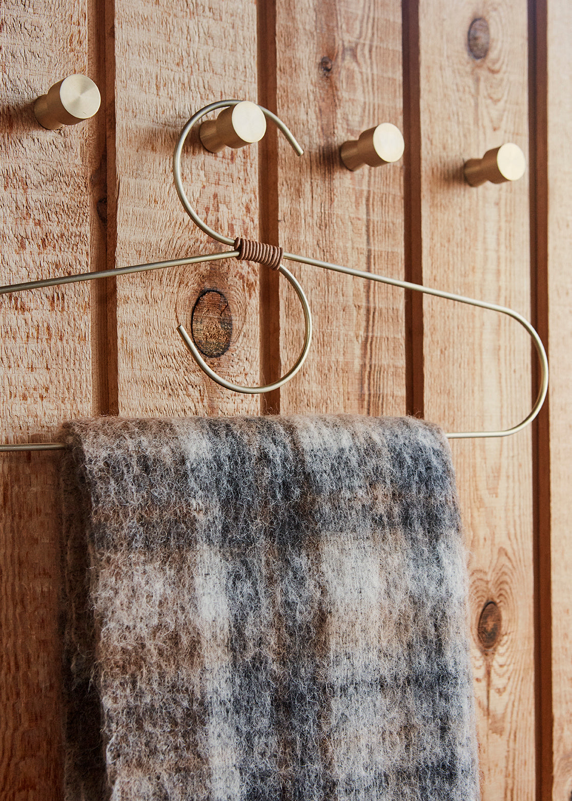 Pin Hook / Knob - Pack of 2 - Brass