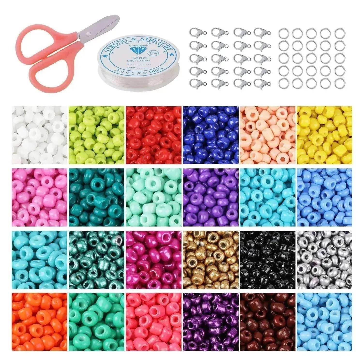 Paint dyed core beads 24 grids
