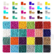 Paint dyed core beads 24 grids