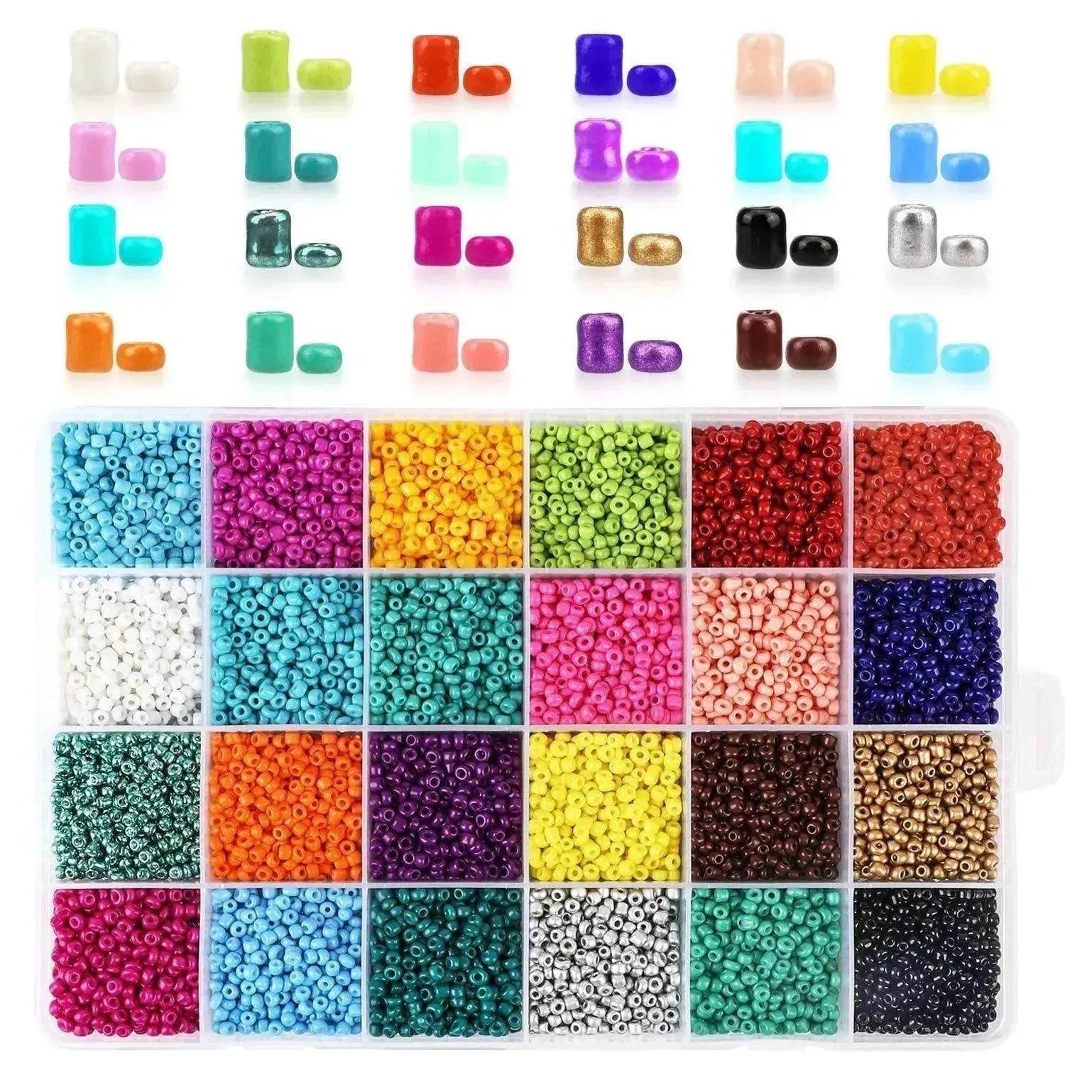 Paint dyed core beads 24 grids