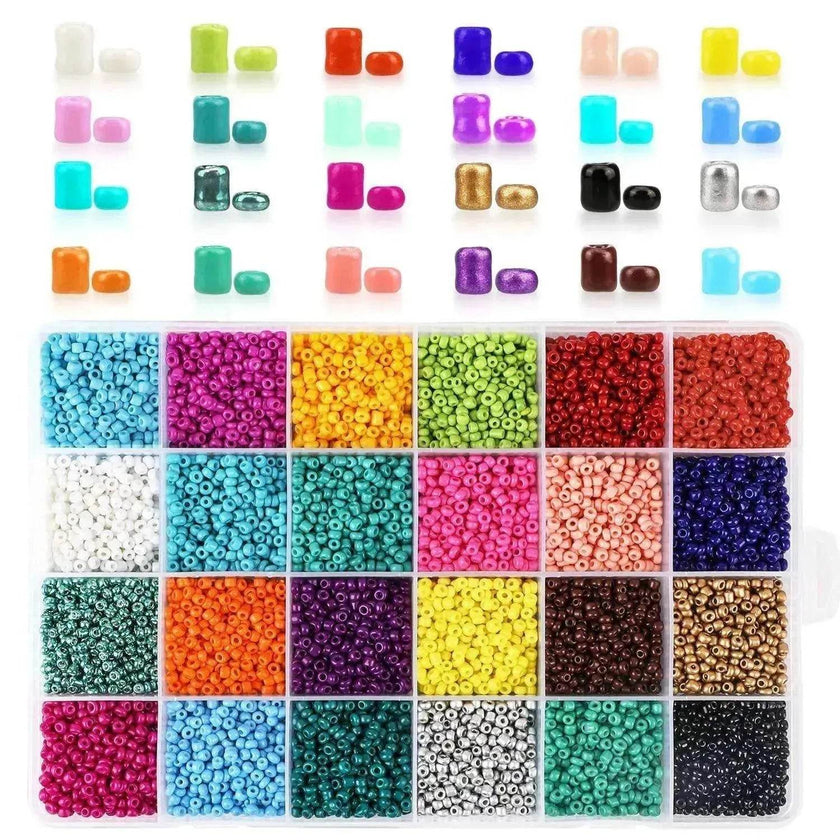 Paint dyed core beads 24 grids