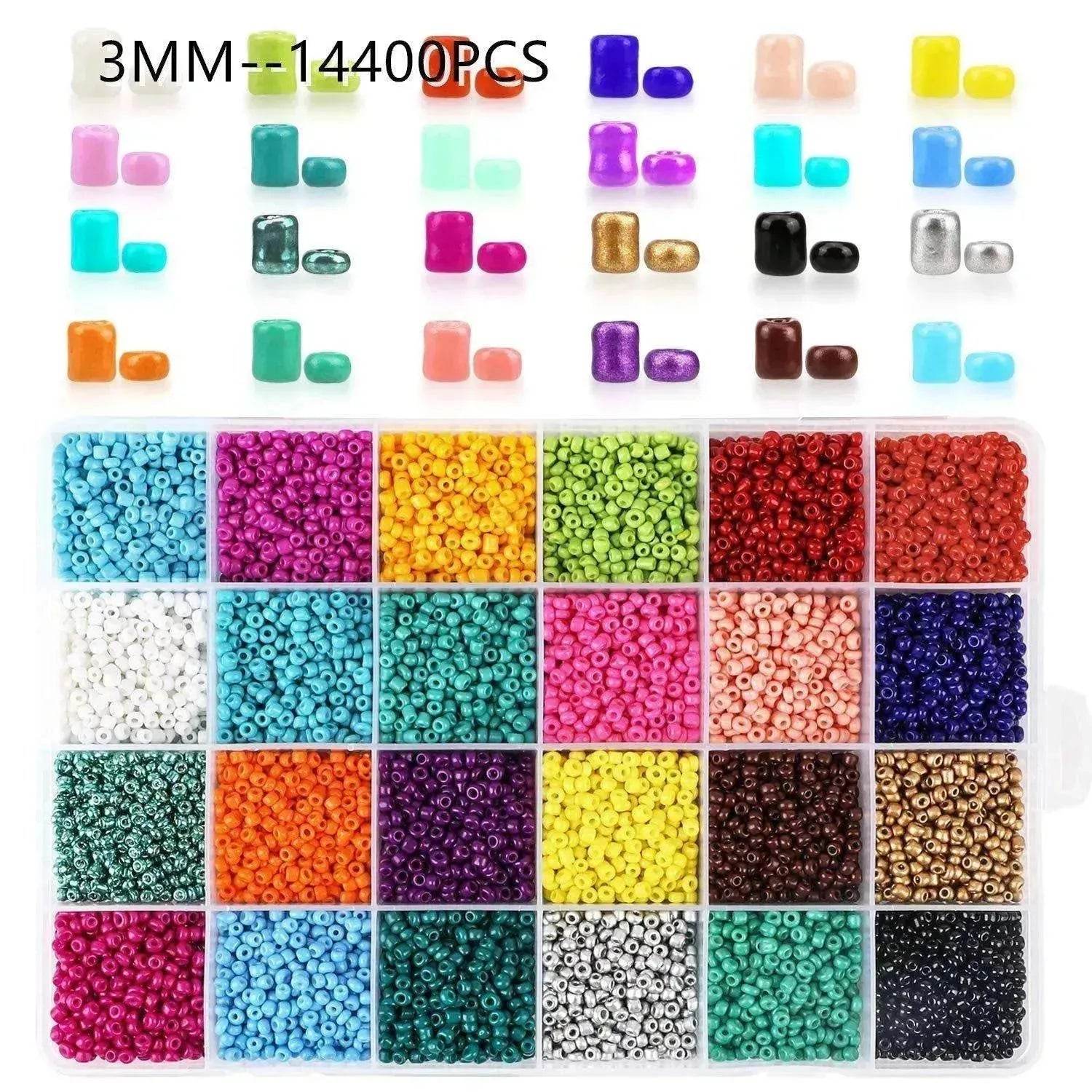 Paint dyed core beads 24 grids