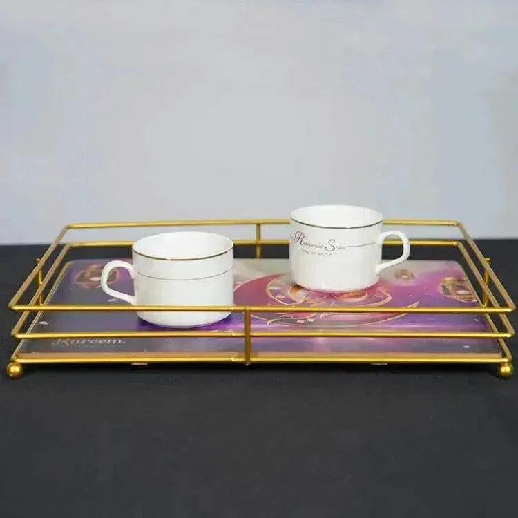 Painted Islamic Ramadan Iron Serving Tray