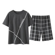Pajamas Men's Summer Cotton Short Sleeve Shorts Suit