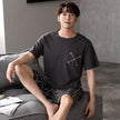 Pajamas Men's Summer Cotton Short Sleeve Shorts Suit