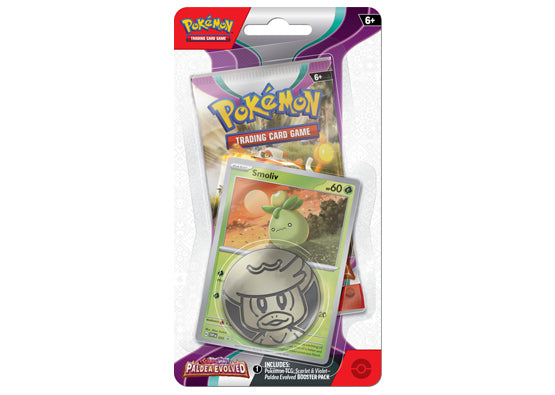 Pokémon TCG - Scarlet & Violet - Paldea Evolved - Checklane Blister Pack (Smoliv)