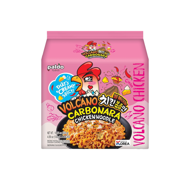 Paldo Volcano Carbonara Chicken Noodle