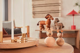 Palloa Solid Brass Candleholder - Low - Brushed Brass