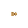 Palloa Solid Brass Candleholder - Low - Brushed Brass