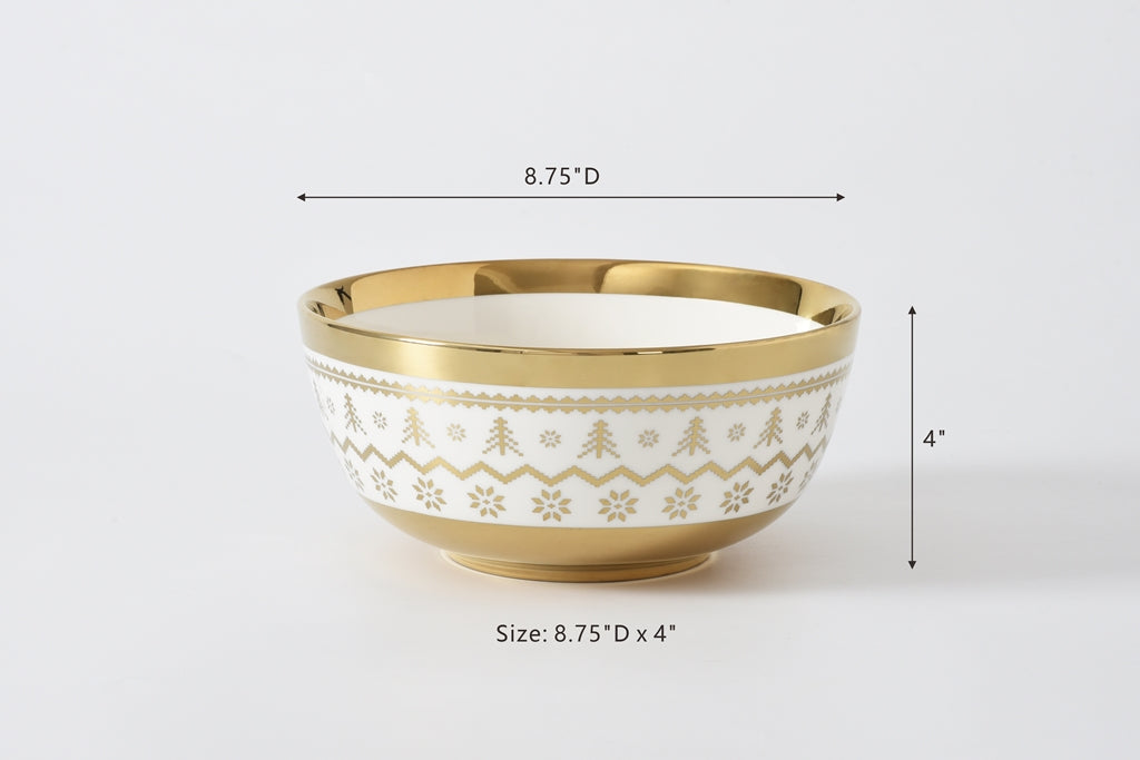 Pampa Bay - For the Holidays Tree Medium Bowl
