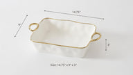 Pampa Bay - Golden Handles Rectangular Baking Dish