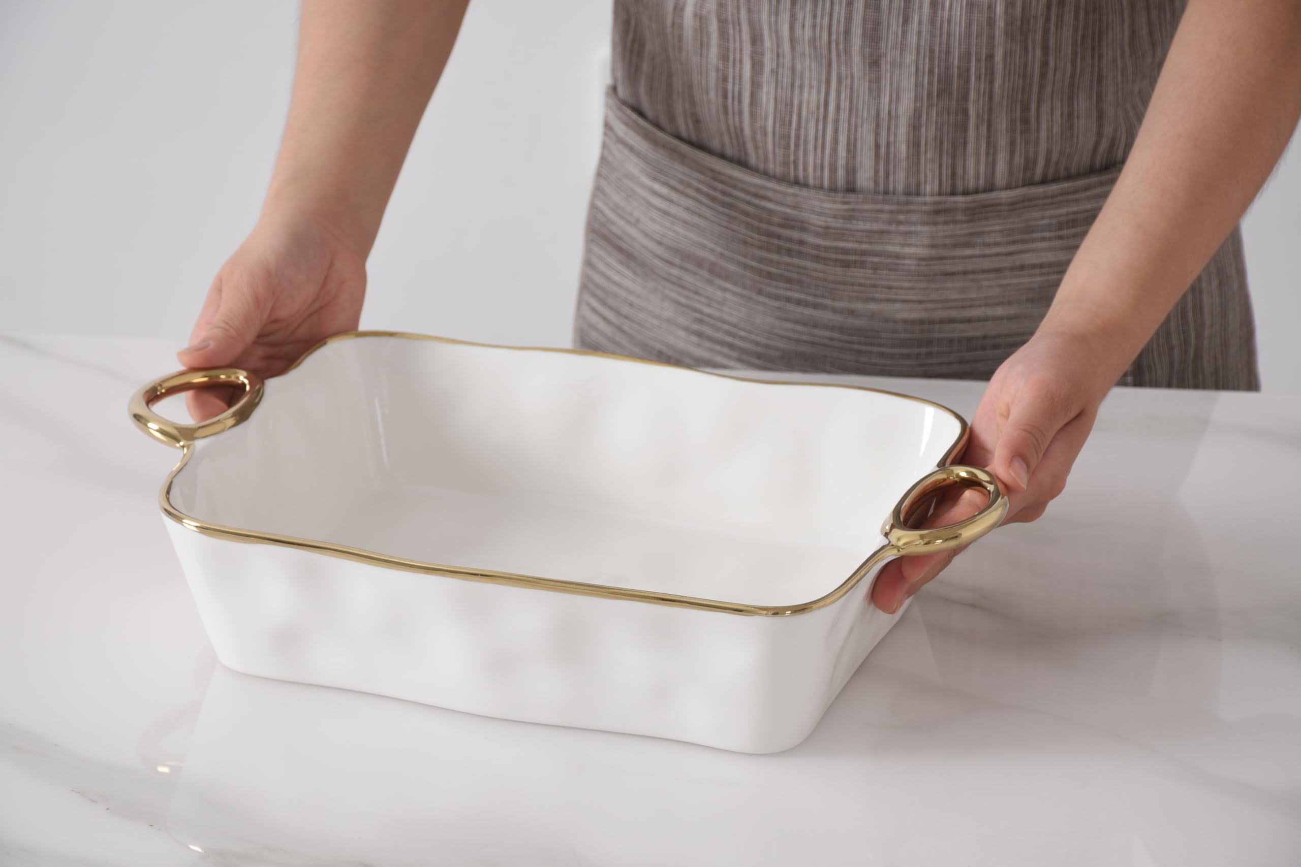 Pampa Bay - Golden Handles Rectangular Baking Dish