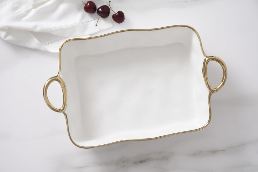 Pampa Bay - Golden Handles Rectangular Baking Dish