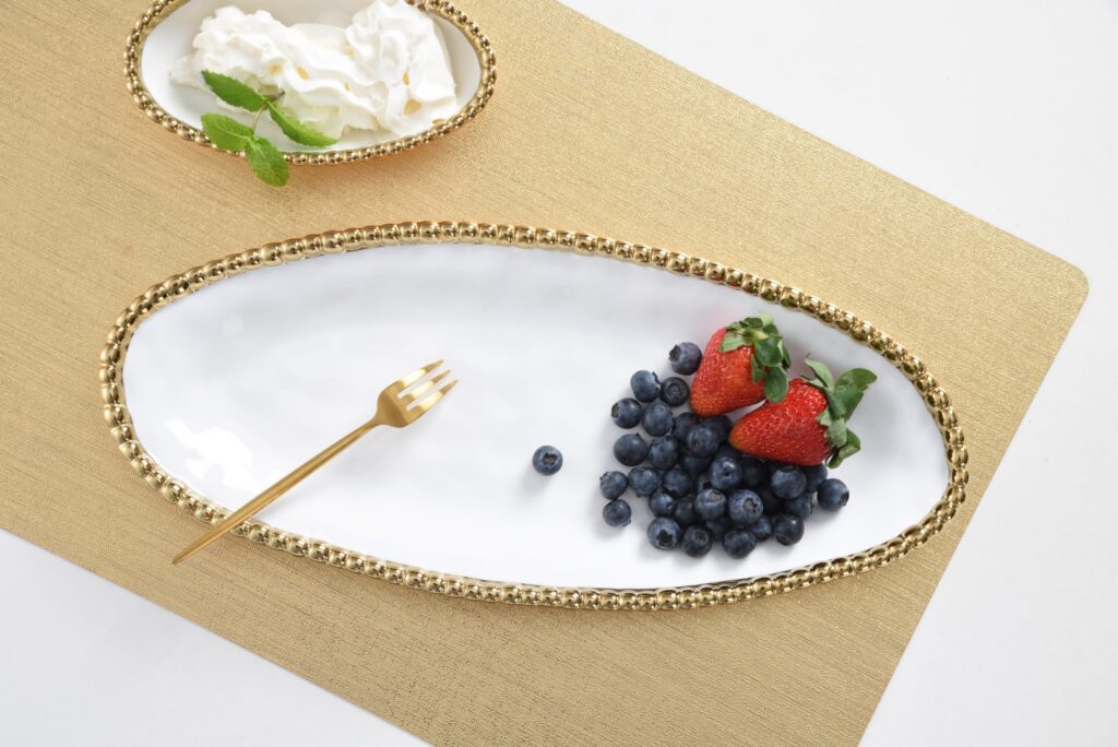 Pampa Bay - Golden Small Oval Serving Piece