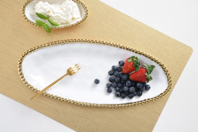 Pampa Bay - Golden Small Oval Serving Piece
