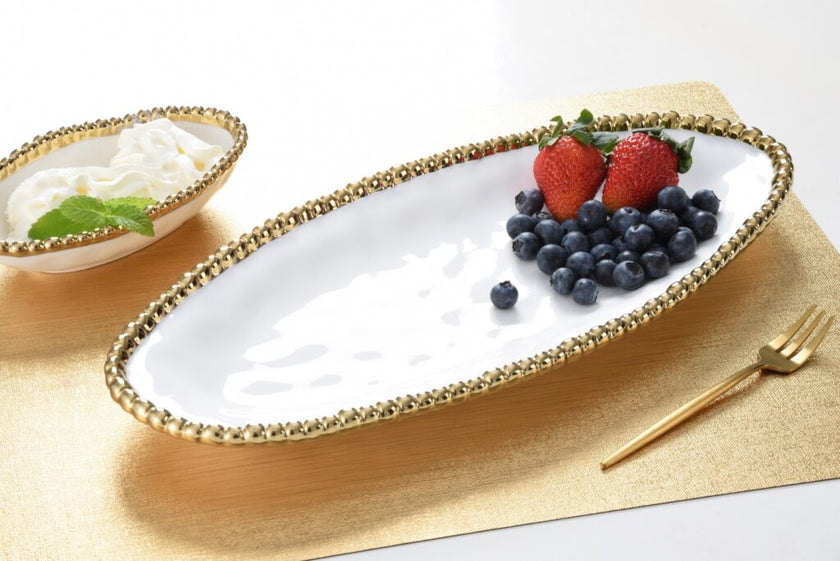 Pampa Bay - Golden Small Oval Serving Piece