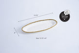 Pampa Bay - Golden Small Oval Serving Piece