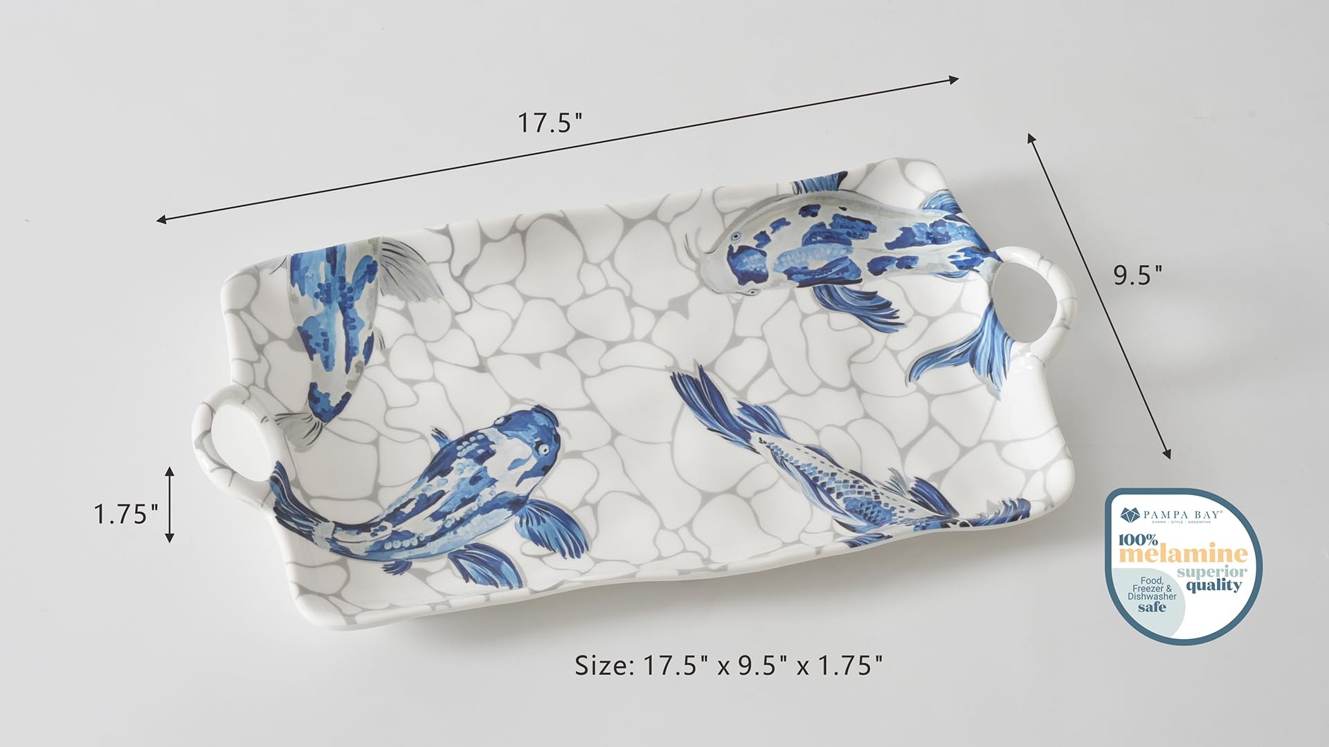 Pampa Bay - Koi Melamine Large Platter