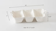 Pampa Bay - Waves Melamine 3-Section Serving Piece