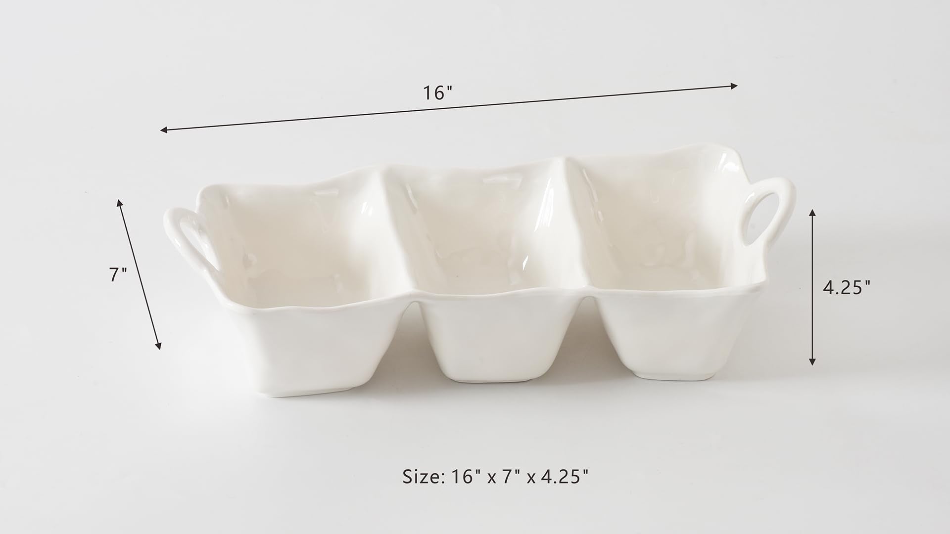 Pampa Bay - Waves Melamine 3-Section Serving Piece