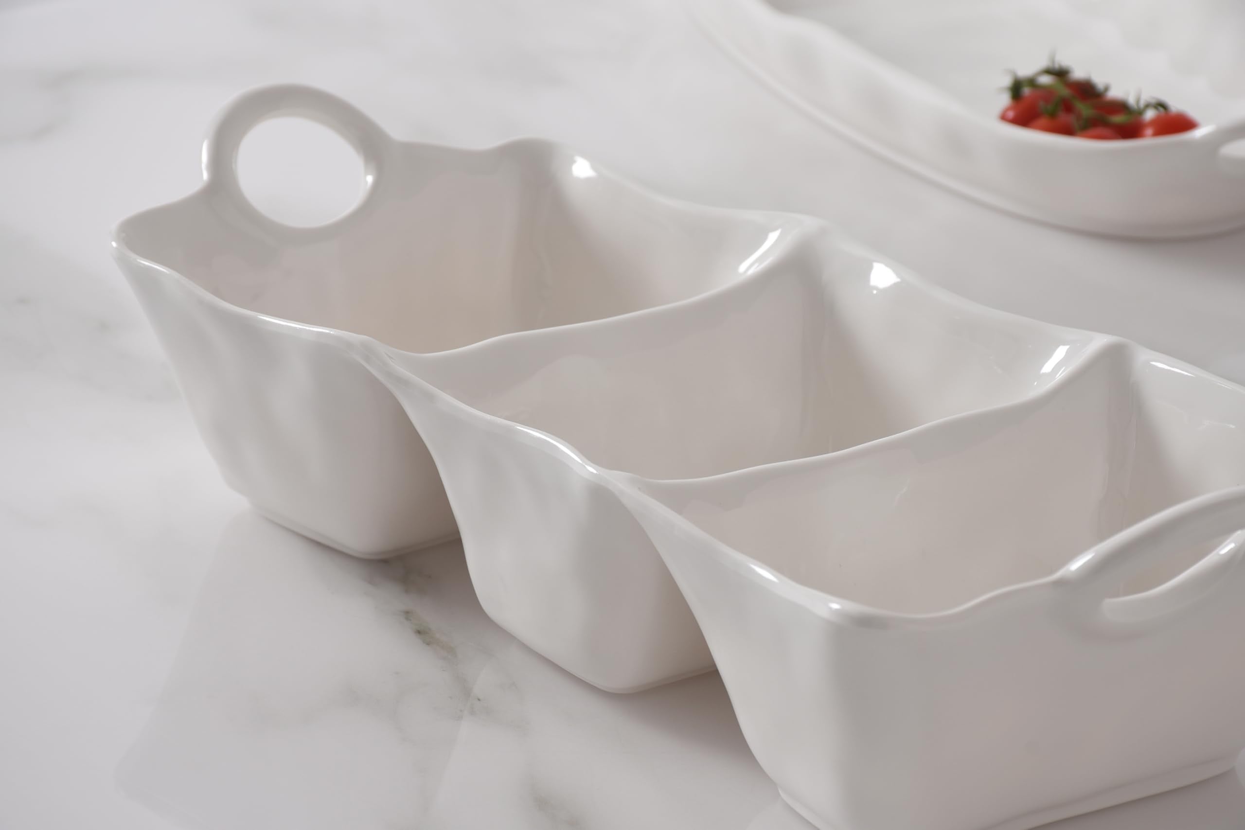 Pampa Bay - Waves Melamine 3-Section Serving Piece