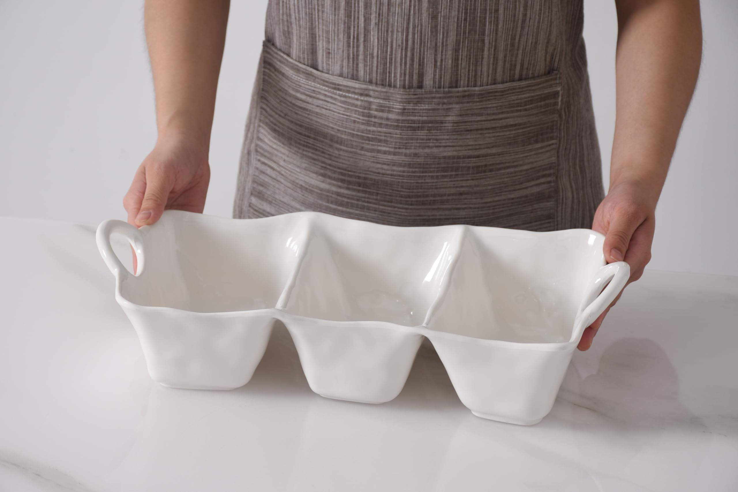 Pampa Bay - Waves Melamine 3-Section Serving Piece