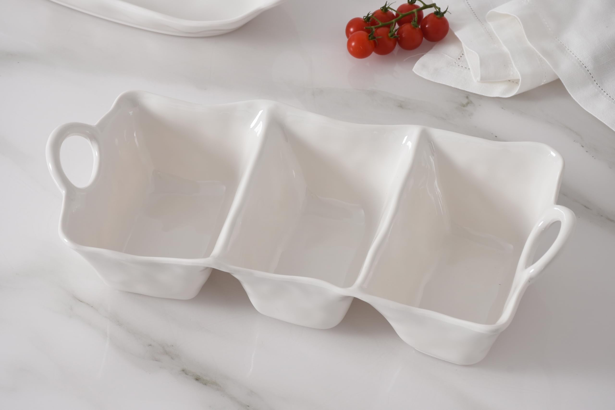 Pampa Bay - Waves Melamine 3-Section Serving Piece