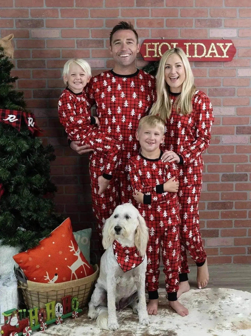 Parent-Child Clothing Family Pack Christmas Clothes European And American Style Pajamas Homewear