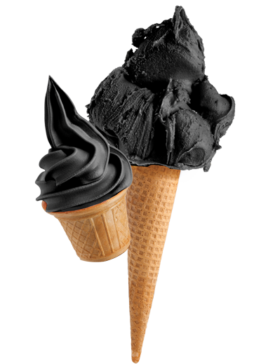 Black Hawaii Ready Base for Gelato & Soft Serve - Case of 8 x 1.45 KG bags - Rubicone Canada - Ships Free Within Canada on Orders Above CAD $199