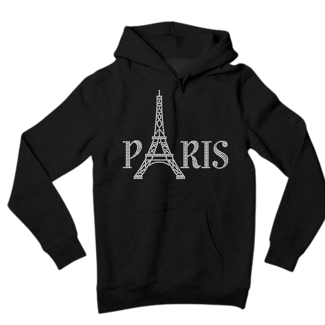 PARIS Rhinestone Shirt – French Chic Sparkle Bling Tee | Blingdazzel