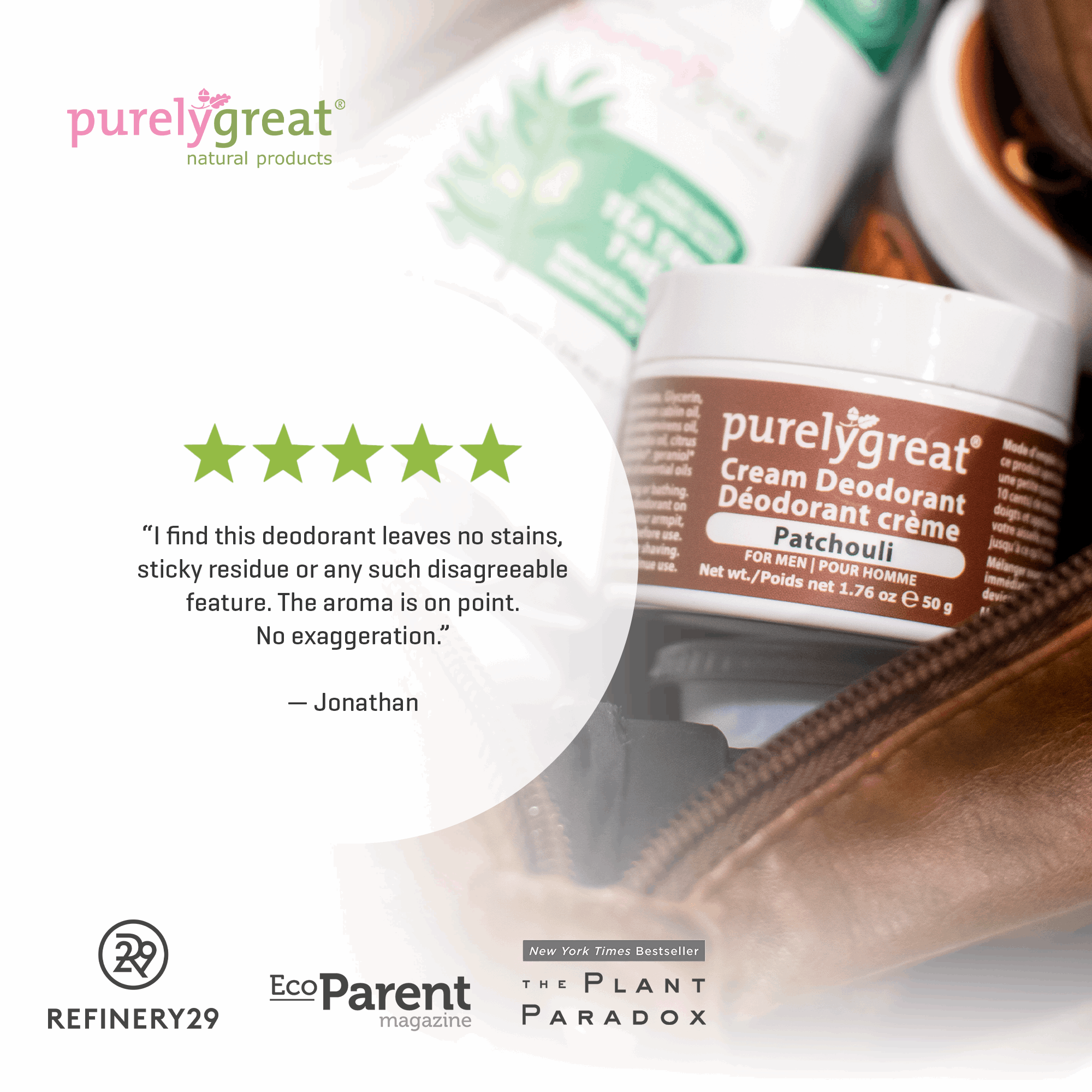 Patchouli Cream Deodorant
