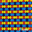 Craft HTV Puzzle Pattern (Comes with Clear Protective Film or Liner)