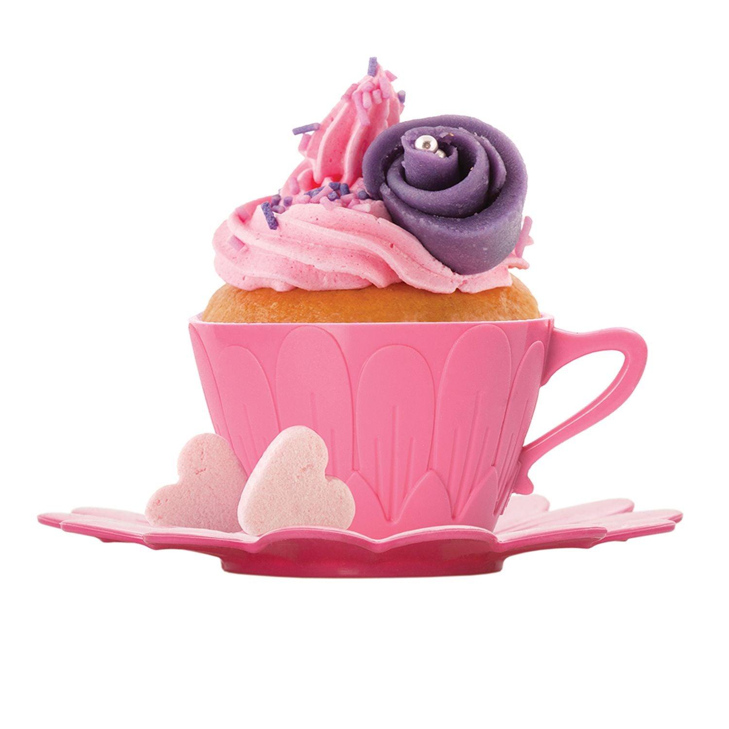 Pavoni - Daisy - 2 tasses à cupcakes + 2 soucoupes