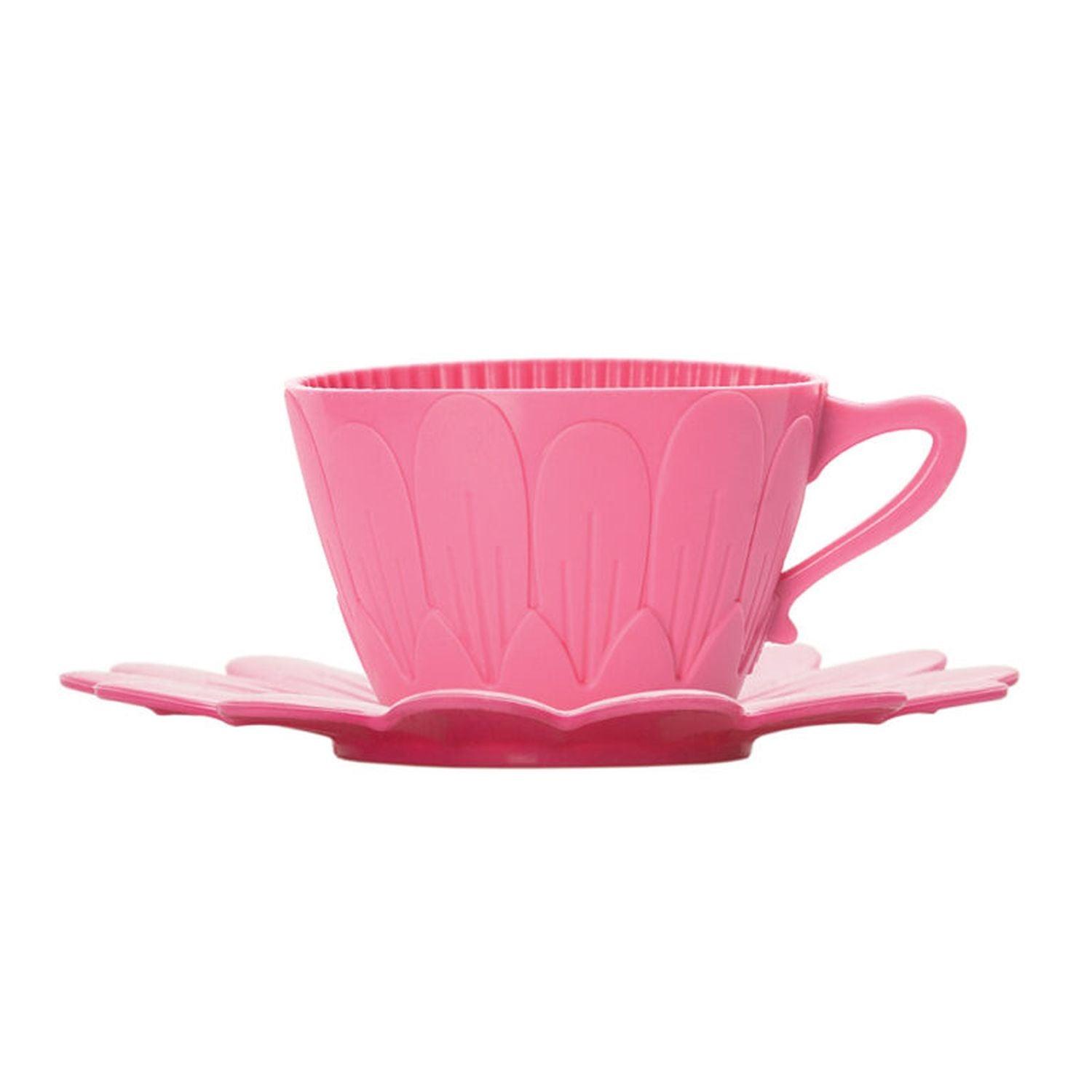 Pavoni - Daisy - 2 tasses à cupcakes + 2 soucoupes