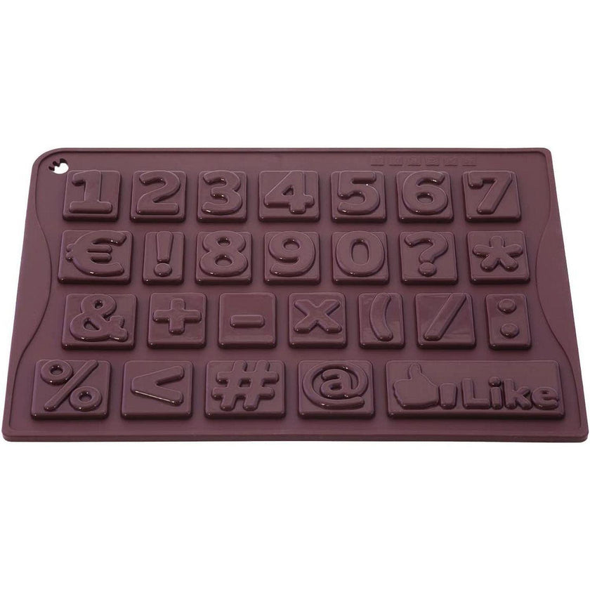 Pavoni - Numbers Chocolate Mould
