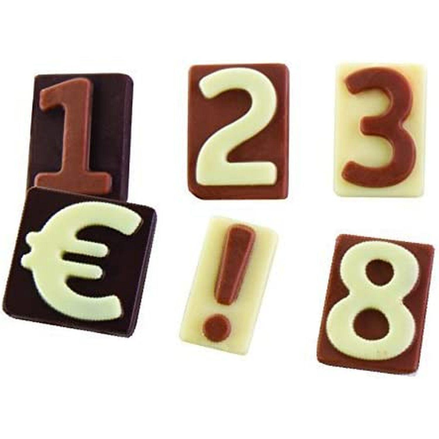 Pavoni - Numbers Chocolate Mould
