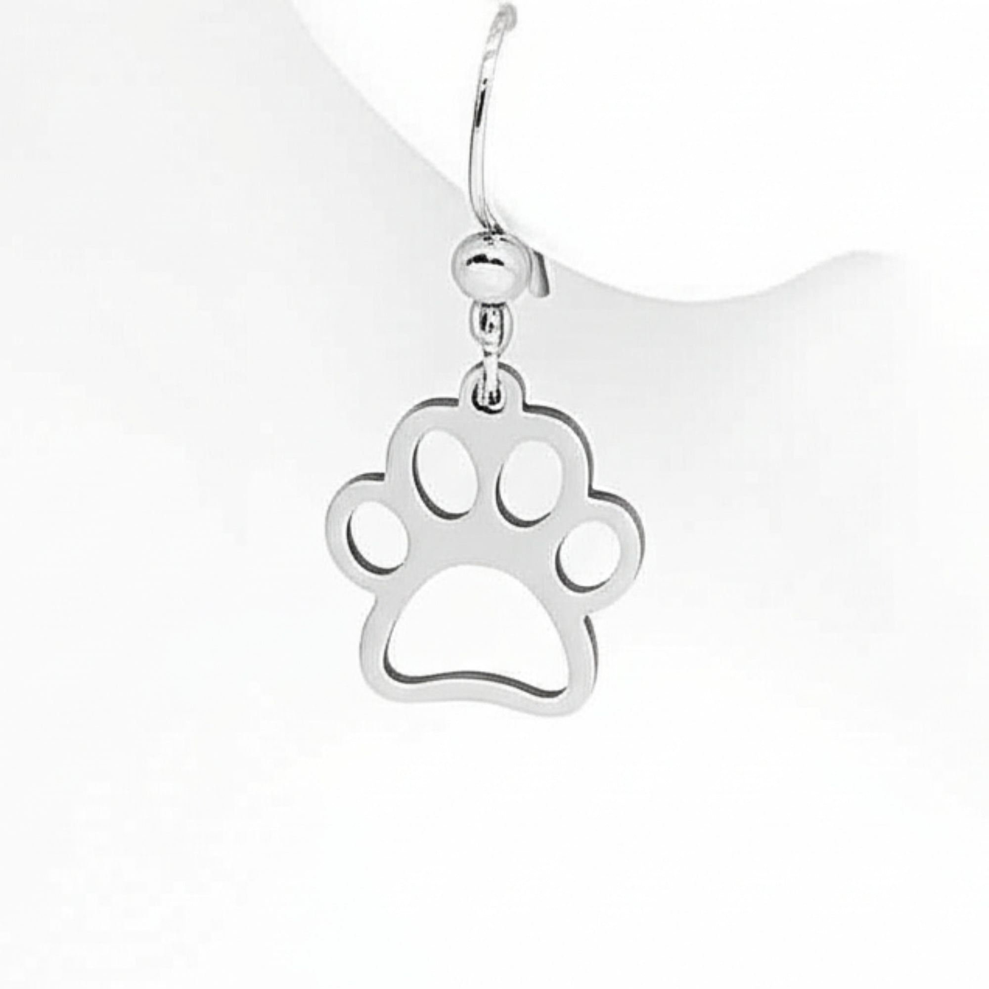 Paw Print Cut-Out Earrings