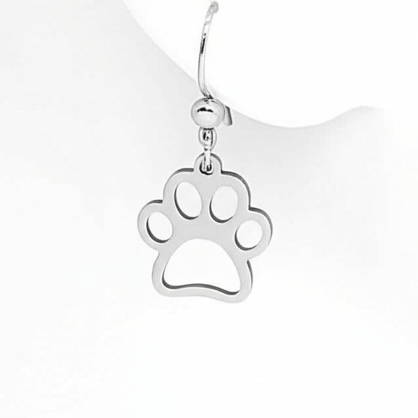 Paw Print Cut-Out Earrings