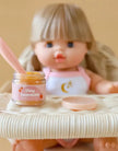 Tiny Tummies Peach Jelly Food Jar and Spoon Set - Tiny Harlow