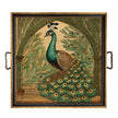Peacock Elegance Decorative Tray