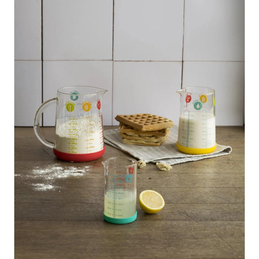 Pebbly - Jauge à mesurer 200 ml/7 oz Bleu, système métrique et impérial