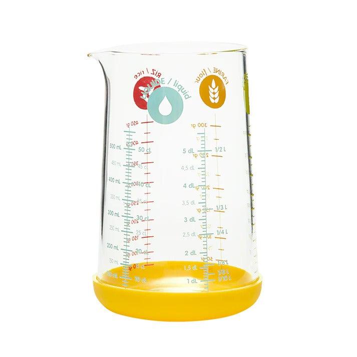 Pebbly - Jauge à mesurer 500ml/17oz Jaune, système métrique et impérial
