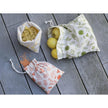 Pebbly - Organic Food Bag Large-Green 25X30cm Cotton