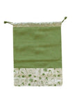 Pebbly - Sac à légumes bio vert 30x40cm en coton