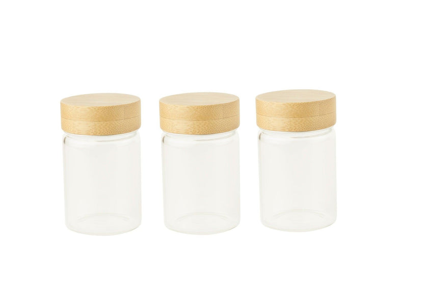 Pebbly - Lot de 3 pots ronds, 75 ml/25 oz