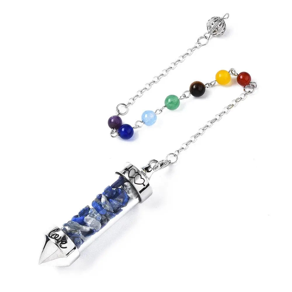Pendulum -Glass -Gemstone Chips